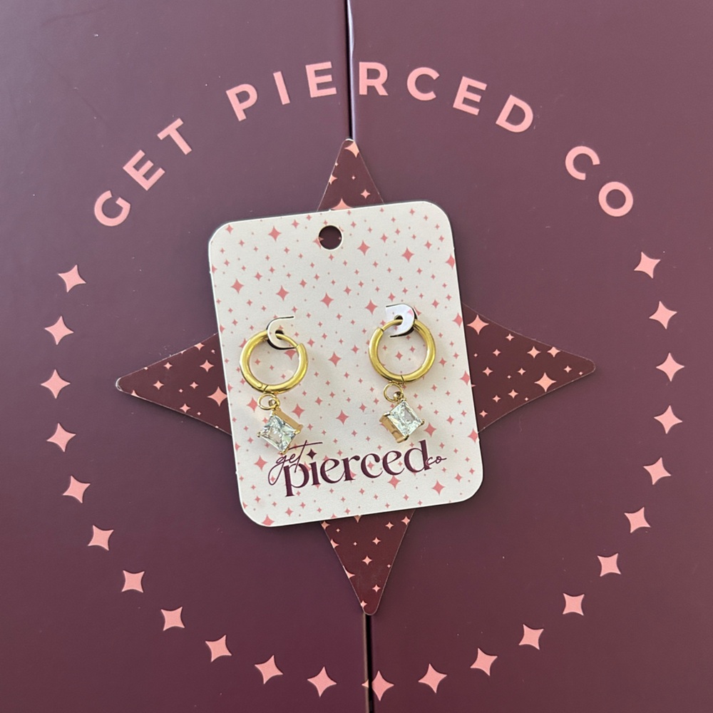 NEW huggie hoops | get pierced co | from advent calendar